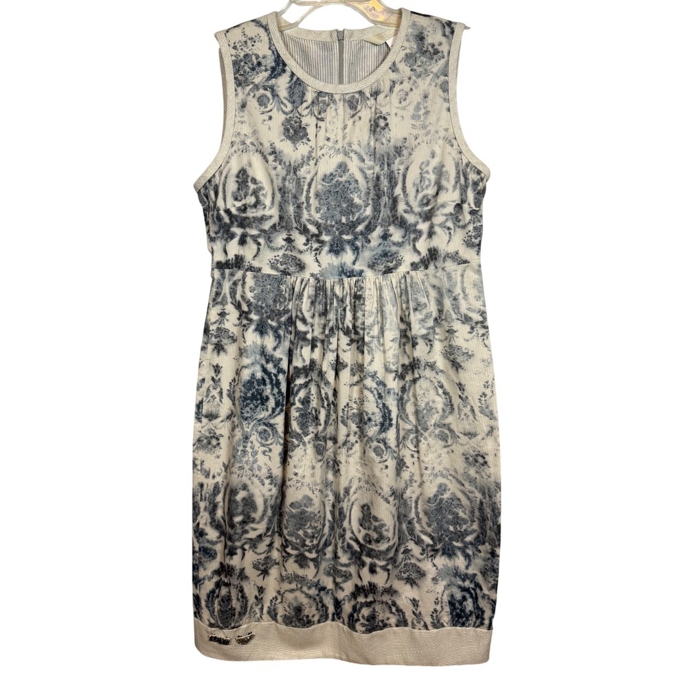 MaxMara White Sleeveless Summer Dress Size 10